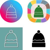 Warm Cap Icon Design vector