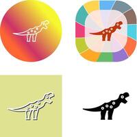 Dinosaur Icon Design vector