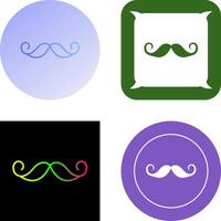 diseño de icono de bigote vector