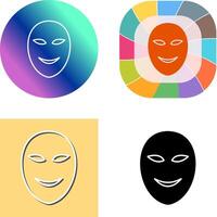 Ancient Face Mask Icon Design vector