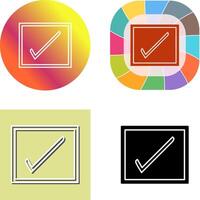 Checkbox Icon Design vector