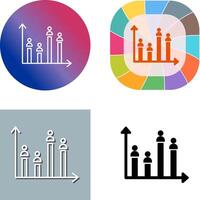 Candidate Graph Icon Design vector