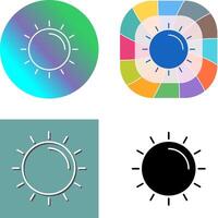 diseño de icono de sol vector