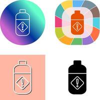 Pesticide Bottle Icon Design vector