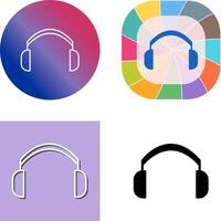 diseño de icono de auriculares vector