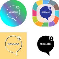 Message Bubbles Icon Design vector