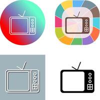 TV Set Icon Design vector