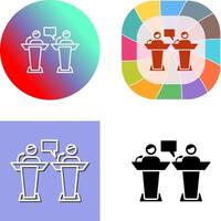 Debate Icon Design vector