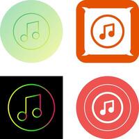 Music Player Icon Design vector