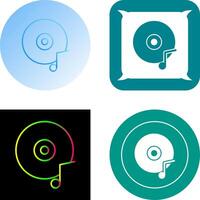 Music CD Icon Design vector