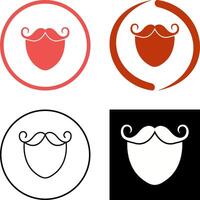 Beard and Moustache Icon Design vector