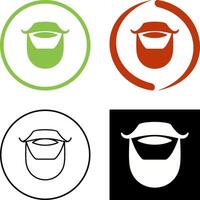 Beard and Moustache Icon Design vector