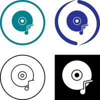 música discos compactos icono diseño vector