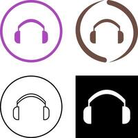 diseño de icono de auriculares vector