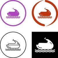 Jet Ski Icon Design vector