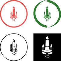 Space Shuttle Icon Design vector