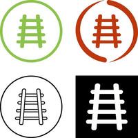 Train Tracks Icon Design vector