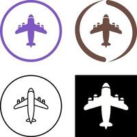 Flying Airplane Icon Design vector