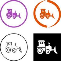 Industrial Tractor Icon Design vector