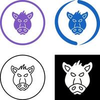 diseño de icono de cerdo vector