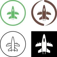 militar avión icono diseño vector