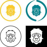 Gorilla Icon Design vector