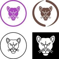 Black Panther Icon Design vector