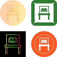 Ancient Book Exhibit Icon Design vector