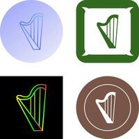 Harp Icon Design vector