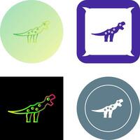 Dinosaur Icon Design vector