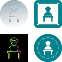 Human Sculpture Icon Design vector