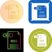 diseño de icono de rss vector