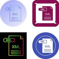 xml icono diseño vector