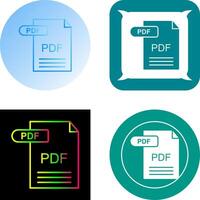 PDF Icon Design vector