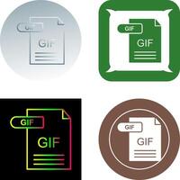 GIF Icon Design vector