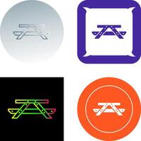 picnic de mesa icono diseño vector