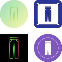 Men's Pants Icon Design vector