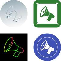 anuncio altavoz icono diseño vector