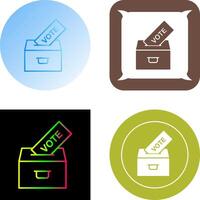 fundición votar icono diseño vector