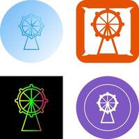 Ferris Wheel Icon Design vector