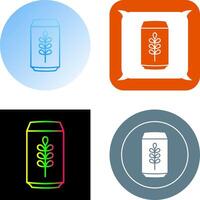 Beer Can Icon Design vector