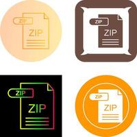 ZIP Icon Design vector