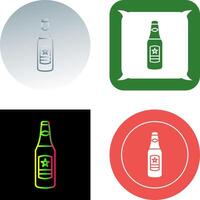 cerveza botella icono diseño vector