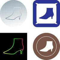 Boots with Heels Icon Design vector