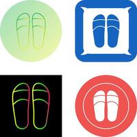 Slippers Icon Design vector