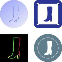 Long Boots Icon Design vector