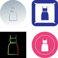 Cocktail Dress Icon Design vector