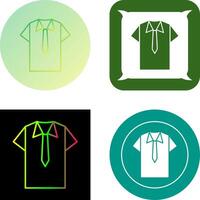 Shirt and Tie Icon Design vector