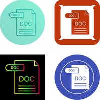 DOC Icon Design vector