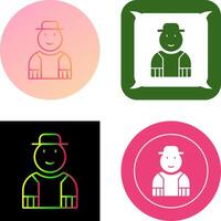 Gardener Icon Design vector